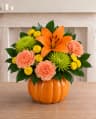 Golden Hour Pumpkin Arrangement